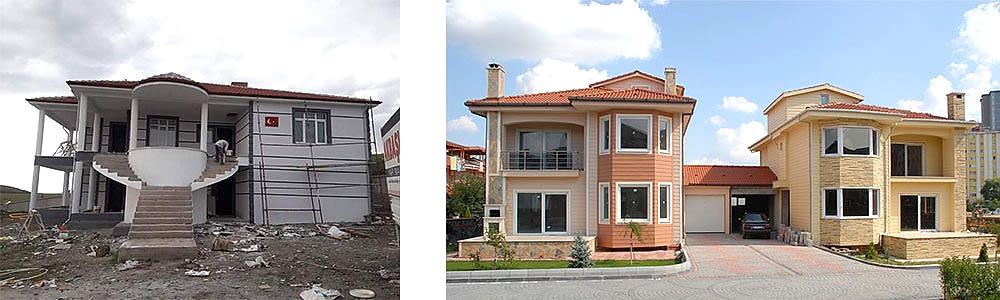 Temelden çatıya betonarme inşaat