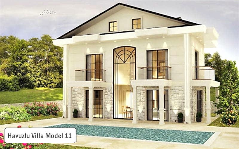 Havuzlu villa projeleri ve modelleri 11