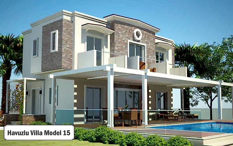 Havuzlu villa projeleri ve modelleri 15