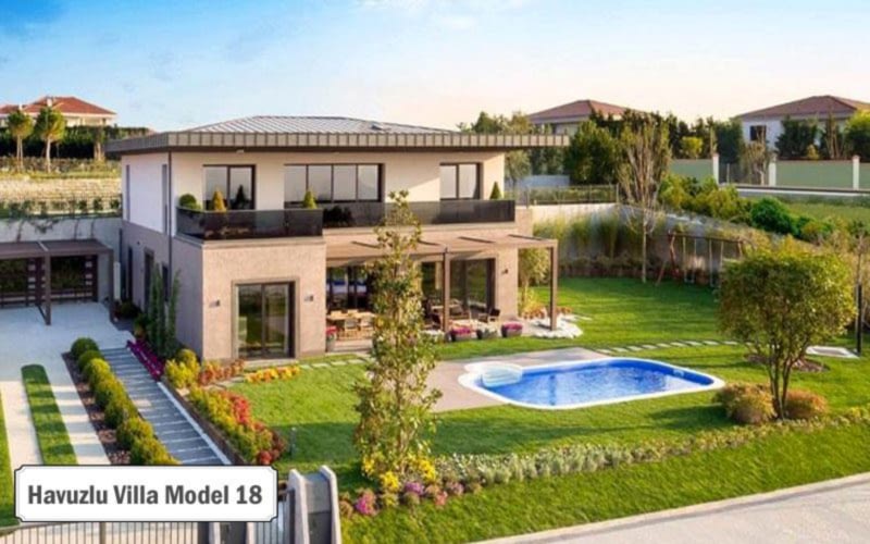 Havuzlu villa projeleri ve modelleri 18