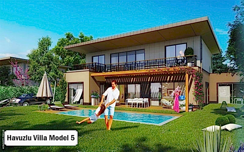 Havuzlu villa projeleri ve modelleri 5