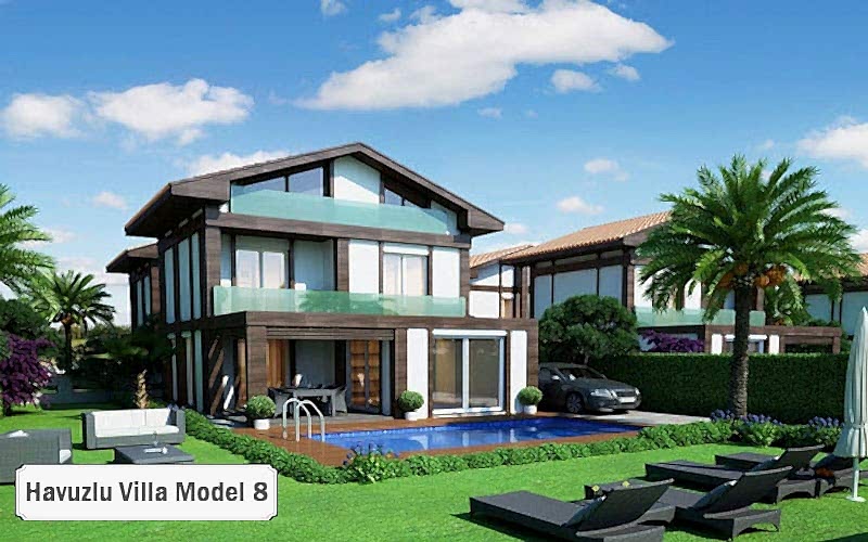 Havuzlu villa projeleri ve modelleri 8