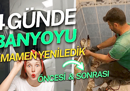 Öncesi Sonrası Banyo Yenileme Projemiz