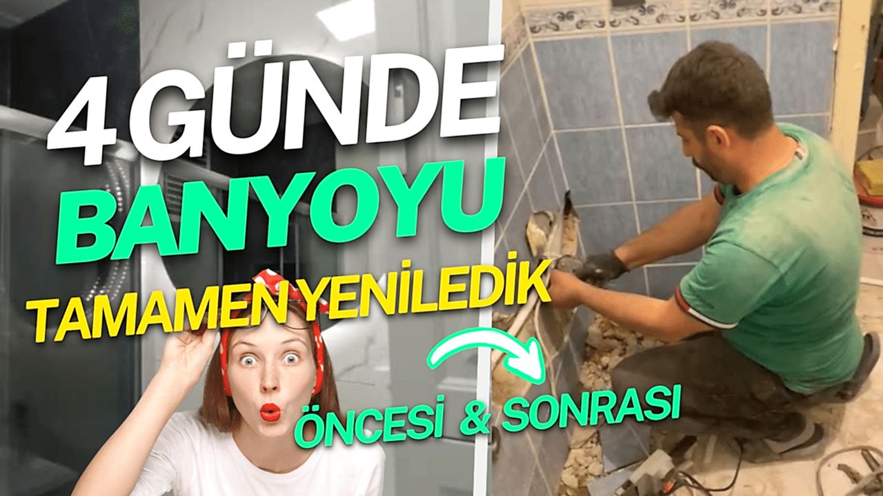 Öncesi Sonrası Banyo Yenileme Projemiz