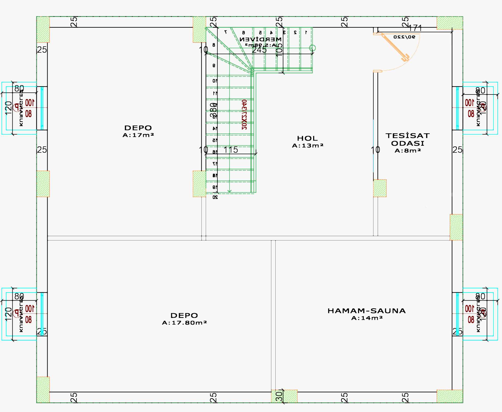 250 m2 betonarme villa1
