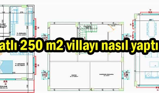 250 M2 Bodrum Katlı Dubleks Villanın Yapım Maliyeti