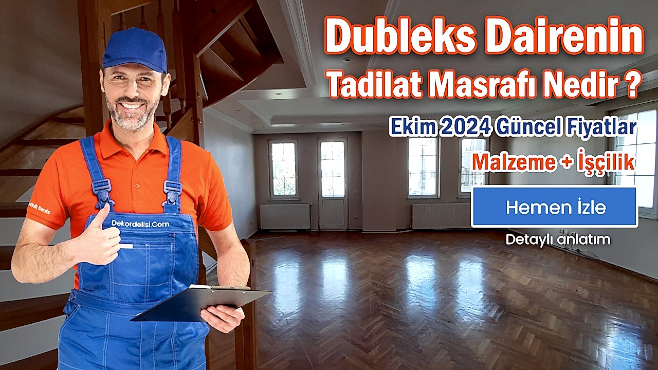 200 M2 Dubleks Dairenin Komple Tadilat Masrafı Nedir